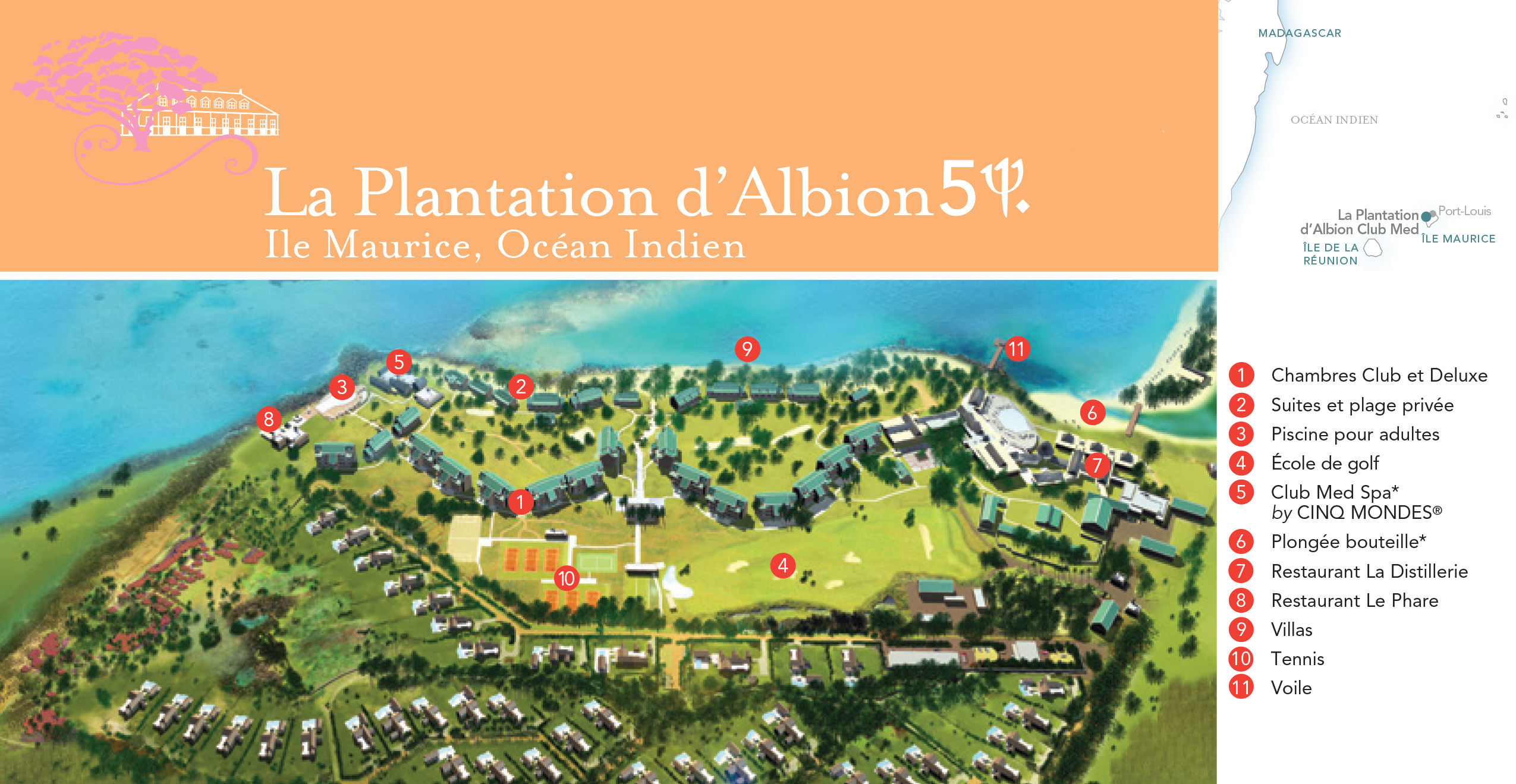 Club Med La Plantation d'Albion, Île Maurice Groupe Voyages VP