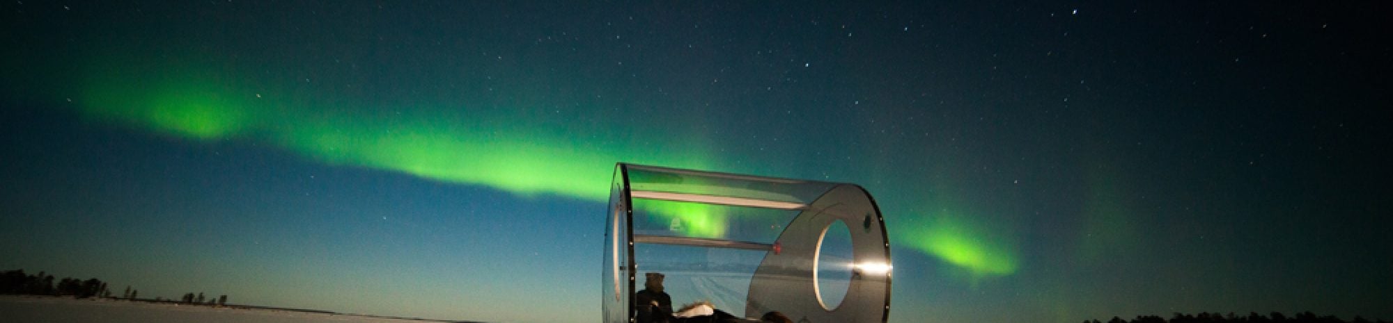 Aurora Bubble Sled, camping sous les aurores boréales