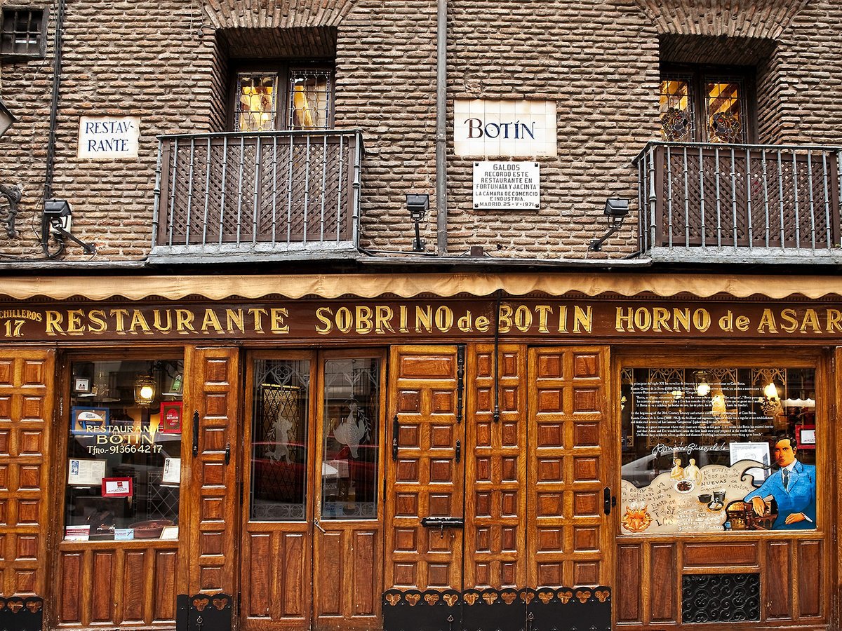 Le plus vieux restaurant du monde est à Madrid et est ouvert depuis 1725