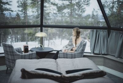 Passez la nuit sous le ciel arctique en Laponie