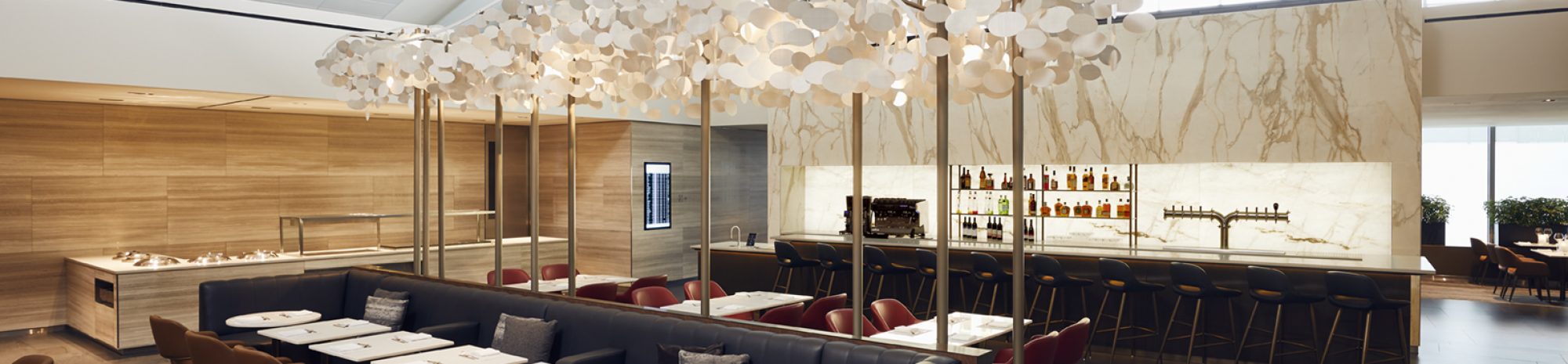 Access an upscale experience at Air Canada’s Maple Leaf lounges