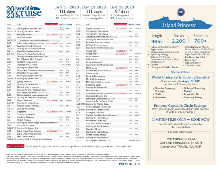 cruise schedule bonaire